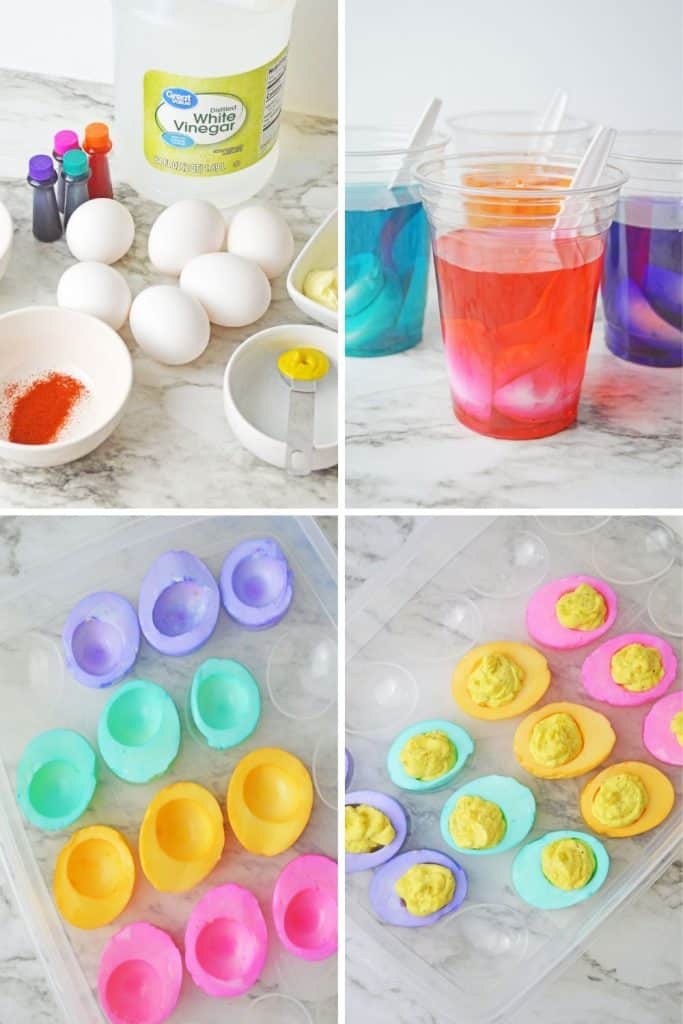 This easy recipe for Colorful Dyed Easter Deviled Eggs will take your deviled eggs to the next level this Easter. They're bright, fun, and super flavorful!