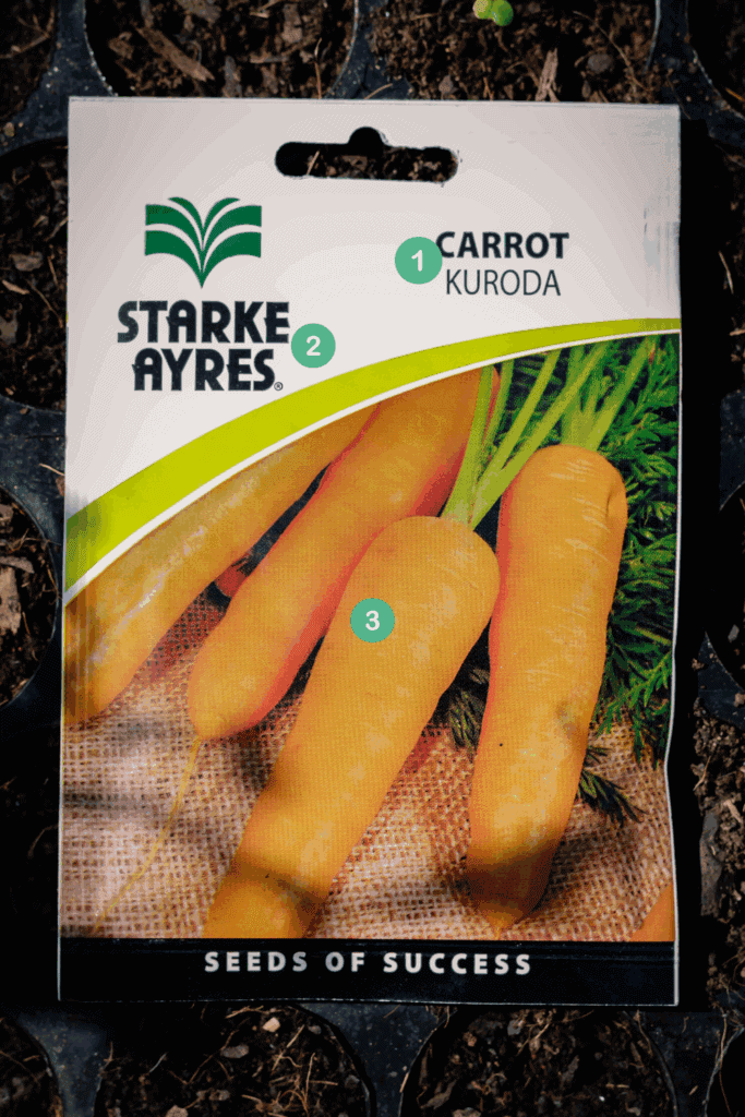 Front of a Seed Packet