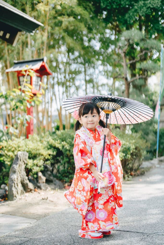 神社での晴れ姿