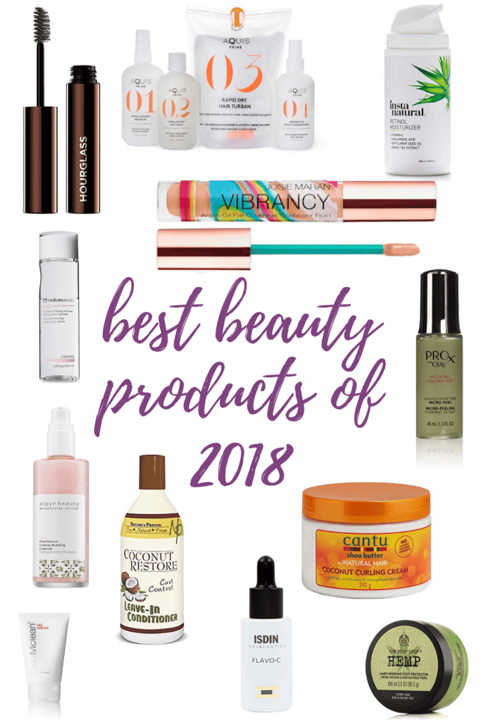 In this blog post, I've rounded up my favorite beauty products of 2018 – emphasizing natural and organic beauty products! #beautyfaves #beautyproducts #bestbeautyproducts #bestofbeauty #favoriteproducts #2018
