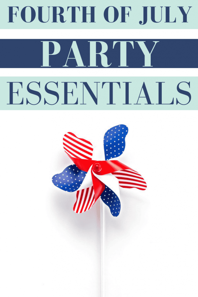 Throwing a party for July 4th? These hostess tips and party essentials are perfect for hosting a patriotic themed party for Independence Day! #fourthofjuly #fourthofjulyparty #partyideas #patriotic #redwhiteandblue #patrioticparty #americanflag #partydecor #backyardparty #summerparty #summerpartydecor