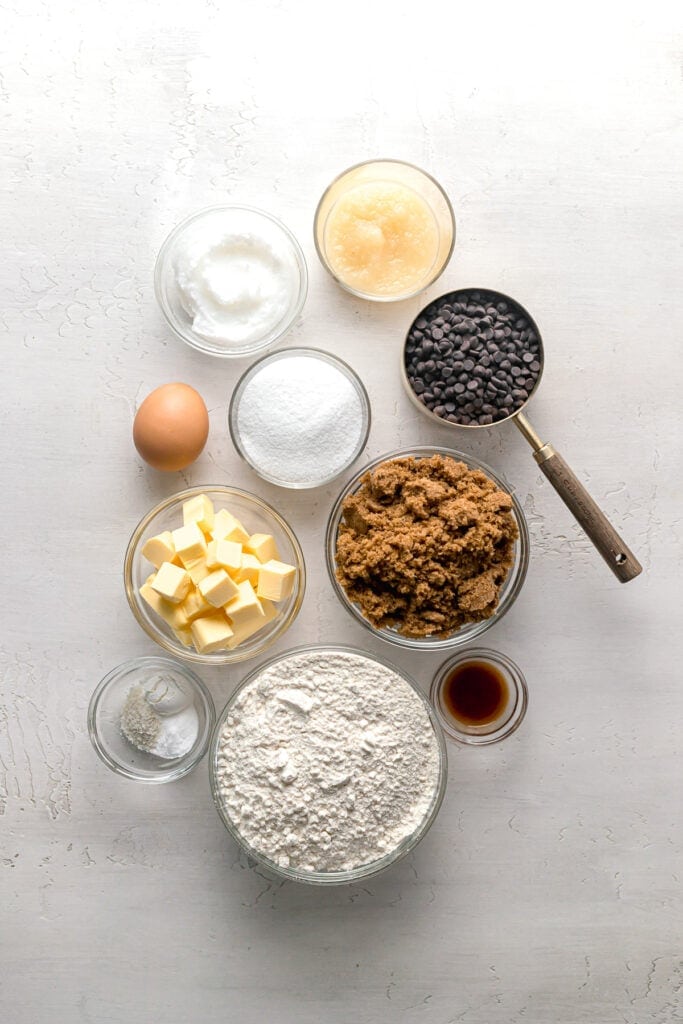ingredients needed to make dairy free chocolate chip cookies