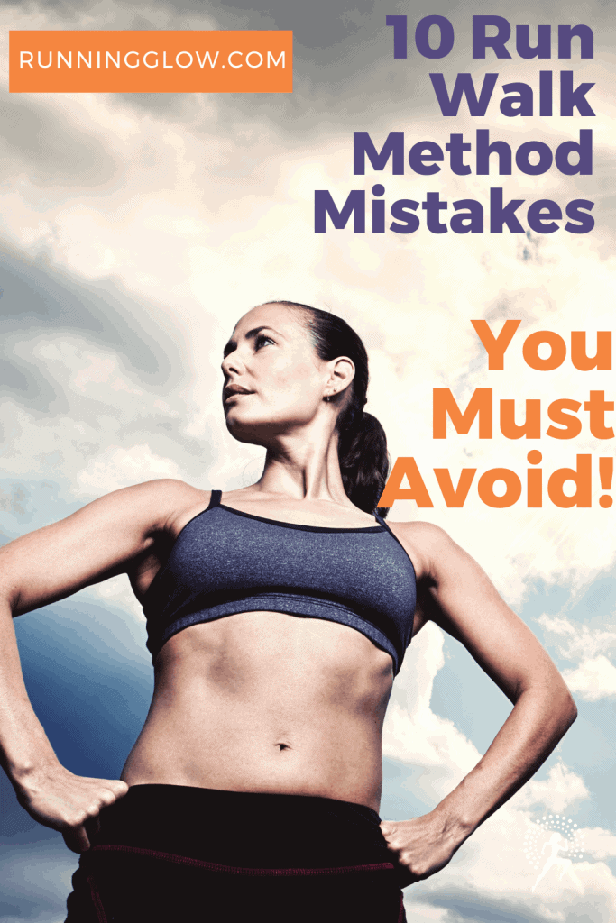 female runner looking into distance run walk method