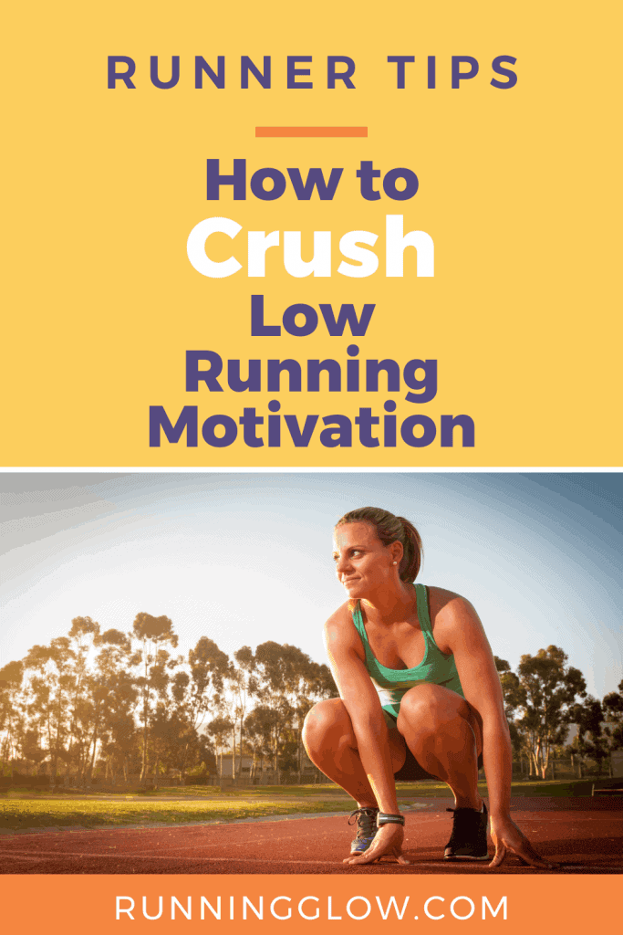 female runner on track is motivated to run