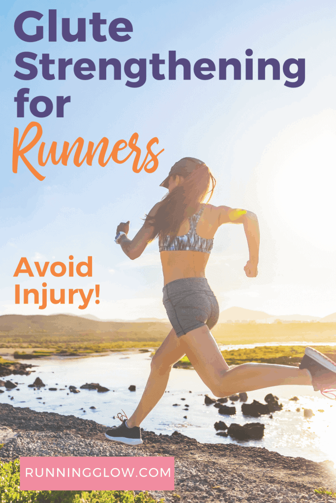 female runner on beach glute strengthening
