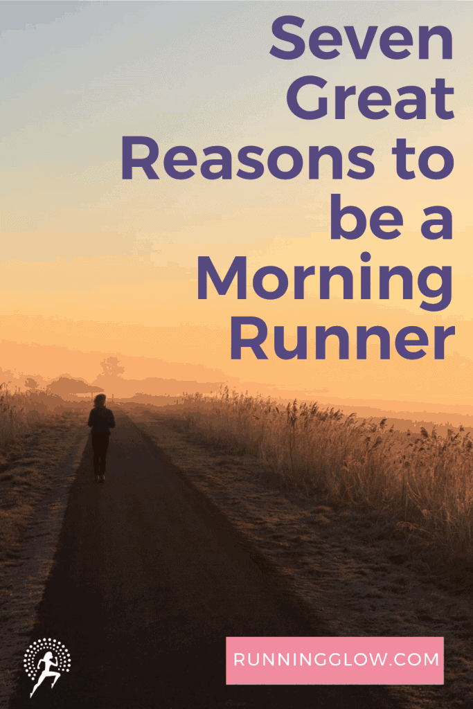 solo morning runner on country road