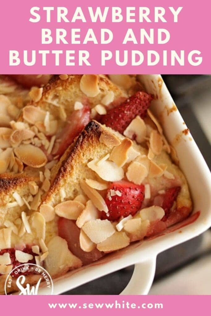 strawberry bread and butter pudding  pin cooked photo