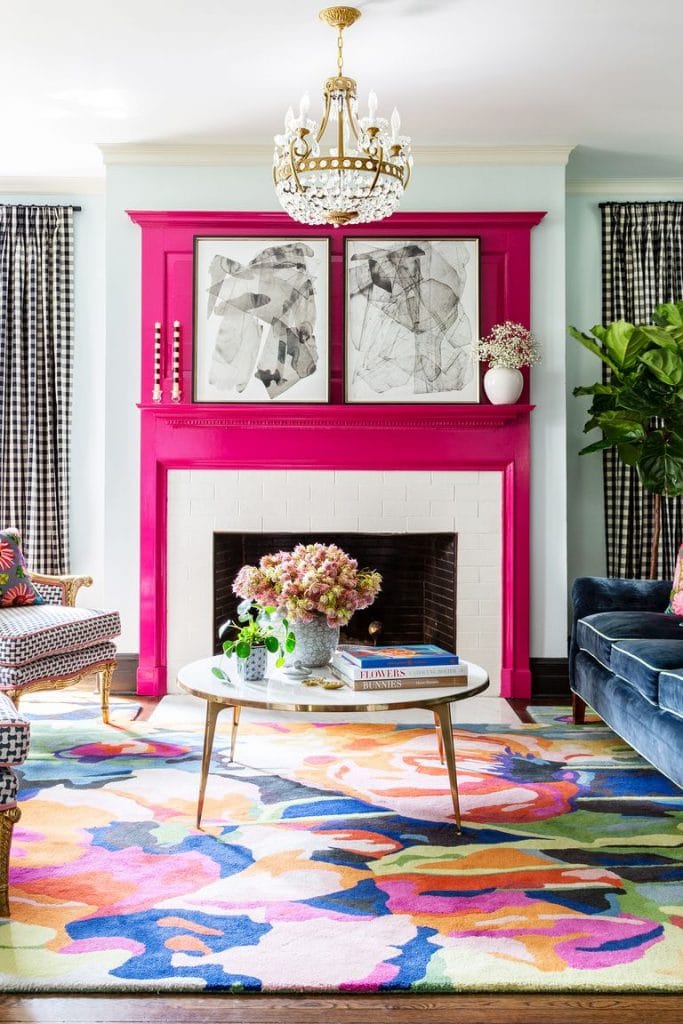 fireplace decorating ideas 57 Easy Fireplace Decorating Ideas That’ll Look Stylish All Year Long hbx020119lipstick01 1554906961 683x1024