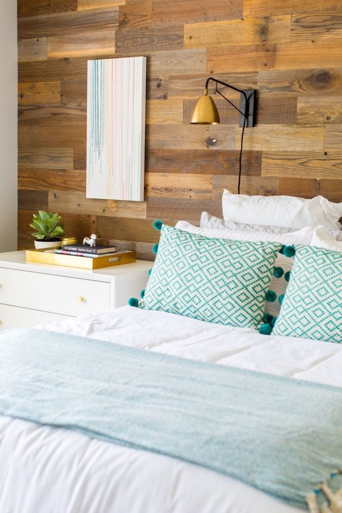 accent wall 25 Rooms That Prove You Need an Accent Wall in Your Home zach caitlin bedroom makeover 16 1525459884 683x1024