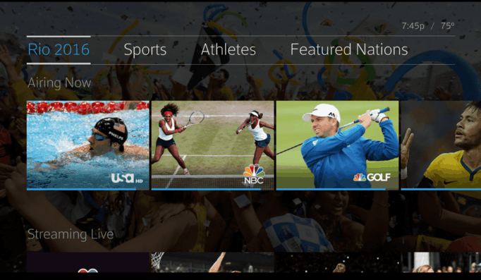 Xfinity X1 Comcast NBCUniversal Rio Olympics.