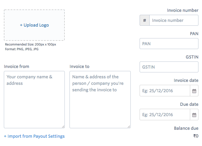 GST compliant invoices