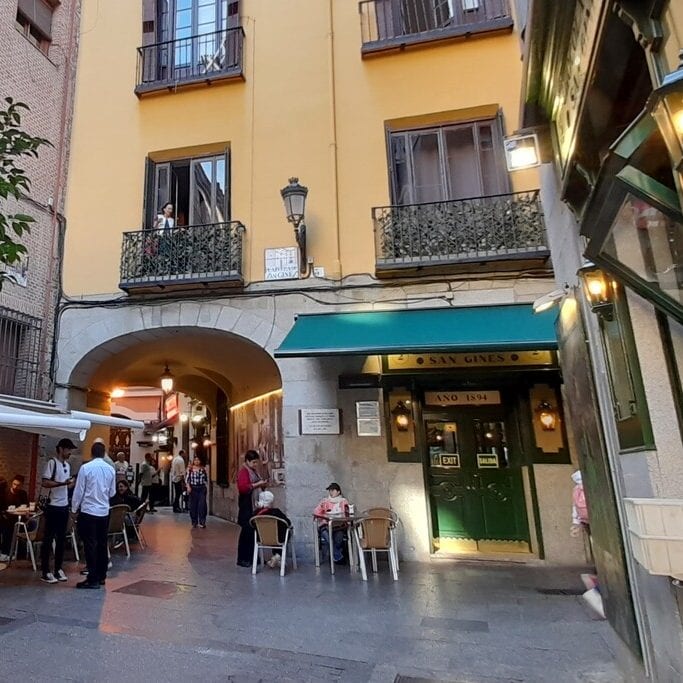 Chocolatería de San Ginés Madrid