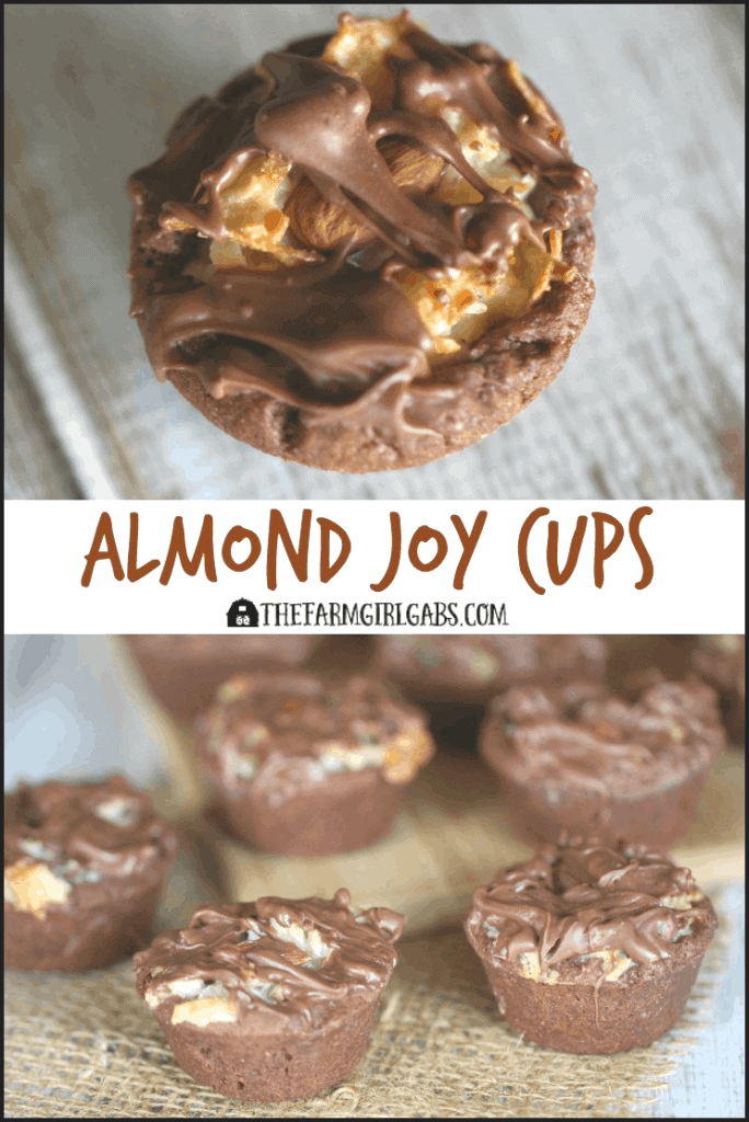 Almond Joy Cups are a delicious cookie cup with a rich chocolate shell and filled with sweet coconut and an almond.  #AlmondJoyCups #Cookies #ChristmasCookies #Christmascookieexchange #Christmascookierecipe #ChristmasCookie #Baking #Dessert #holidaybaking #BakeSale #holidaybaking #holidayrecipes