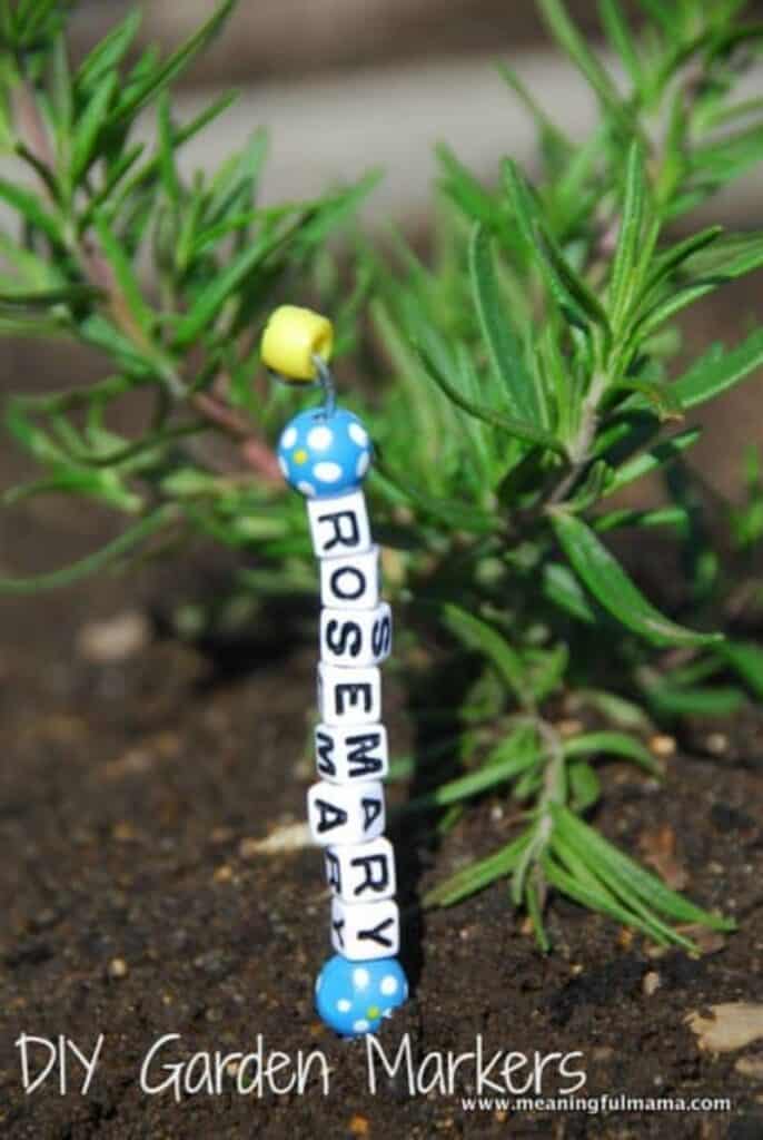 bead garden markers