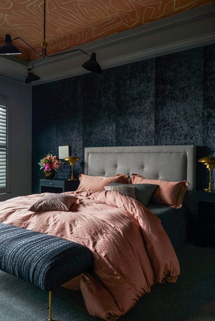 accent wall 25 Rooms That Prove You Need an Accent Wall in Your Home accent wall ideas fabric 1660161111 686x1024