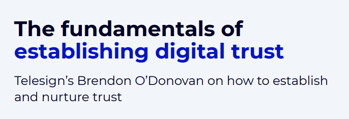 The fundamentals of establishing digital trust