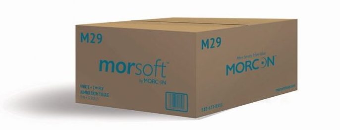 Box of Morsoft M29 Jumbo Bath Tissue