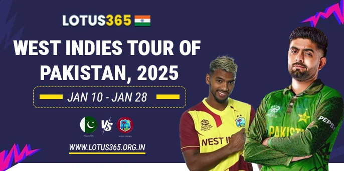 West Indies tour of Pakistan, 2025 Lotus Betting