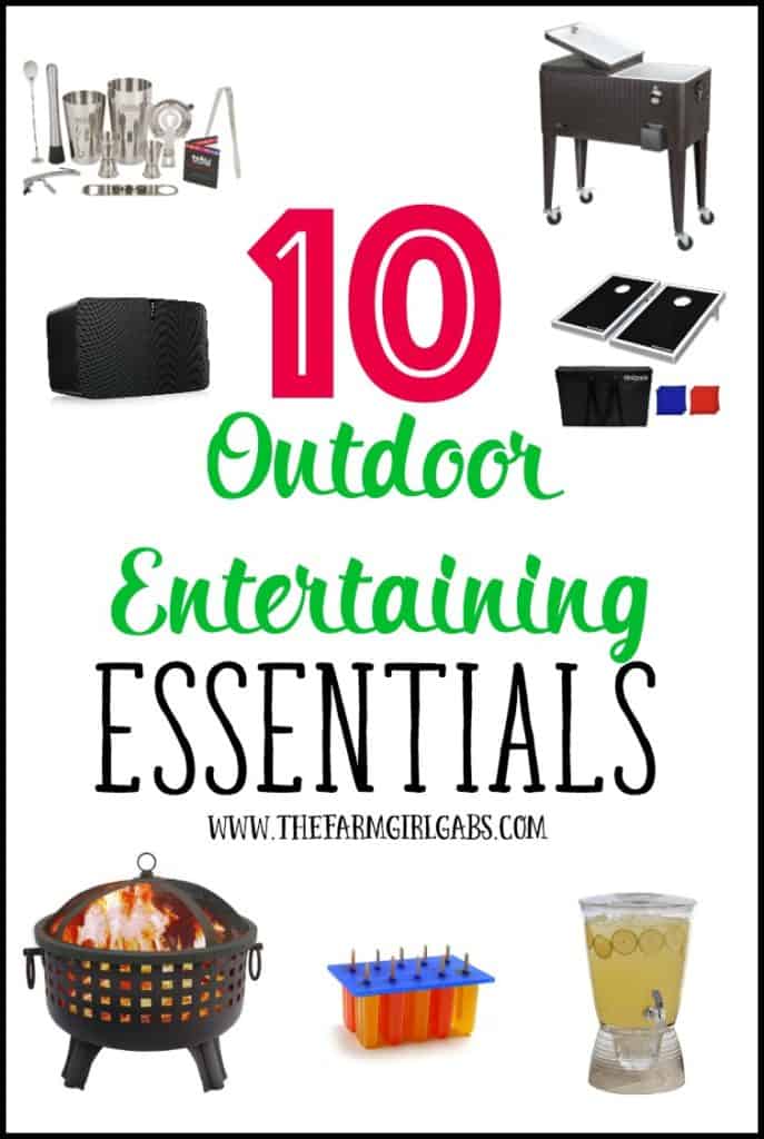 10 Outdoor Entertaining Essentials you can use for your next outdoor party.