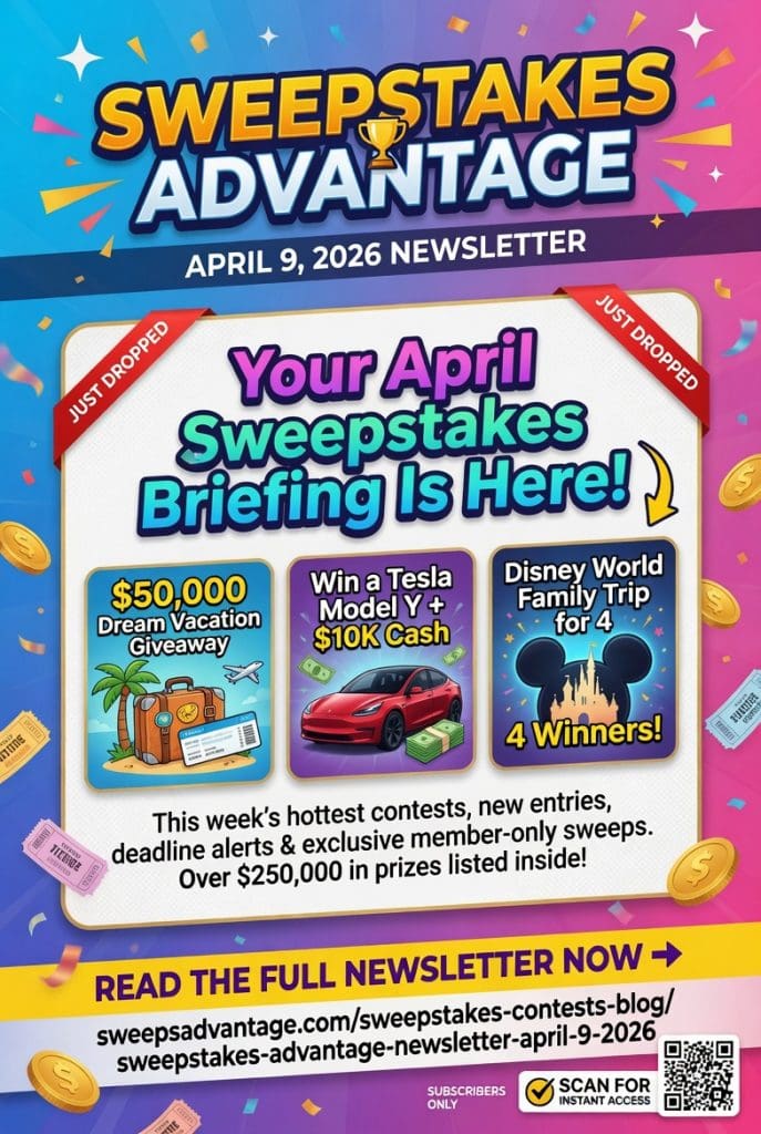 Sweepstakes Signup