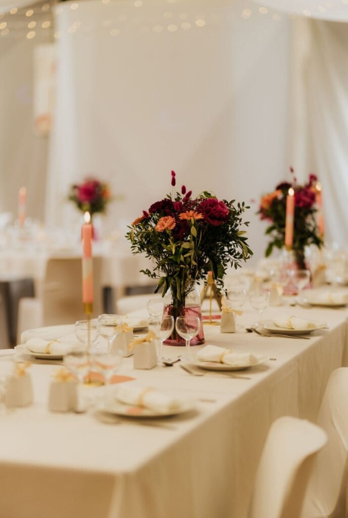 Présentation table mariage