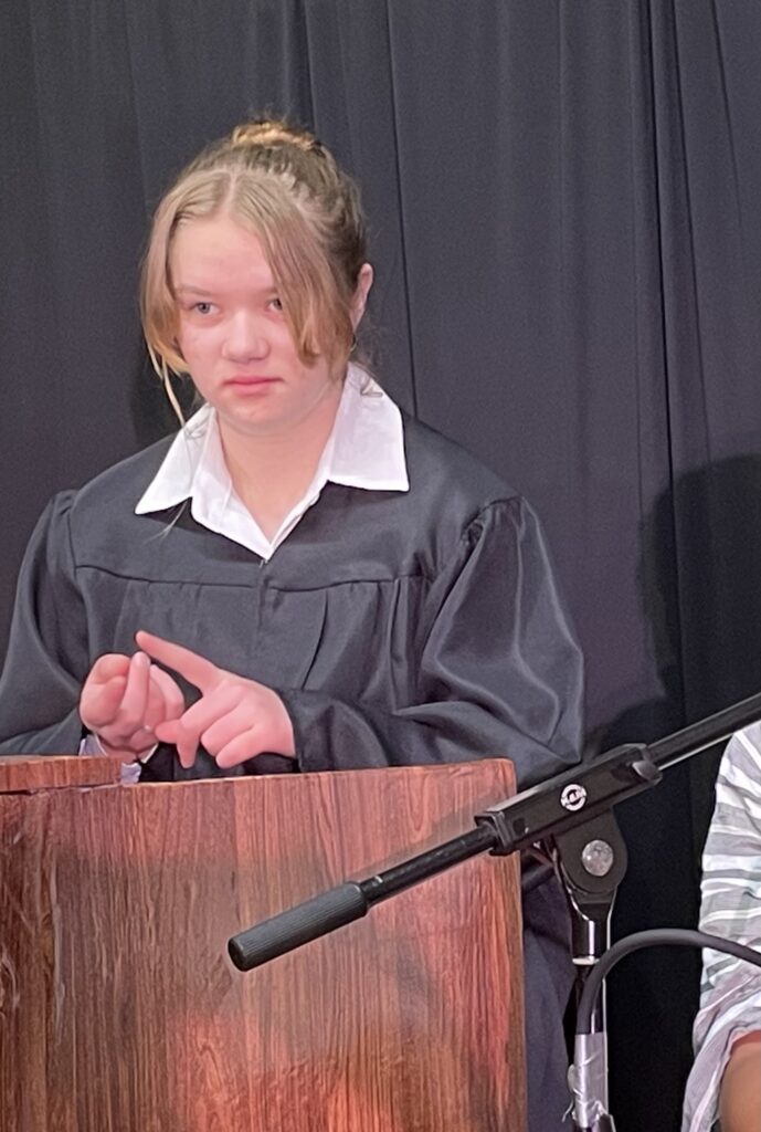 Martin Luther School spring musical Order in the Court performance