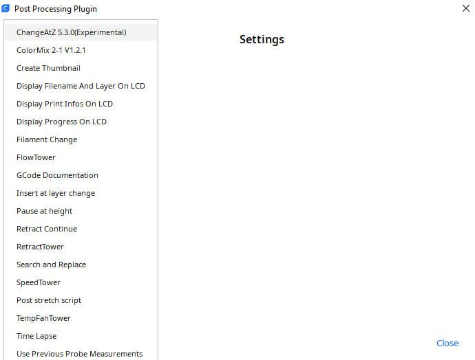 cura post processing scripts list example
