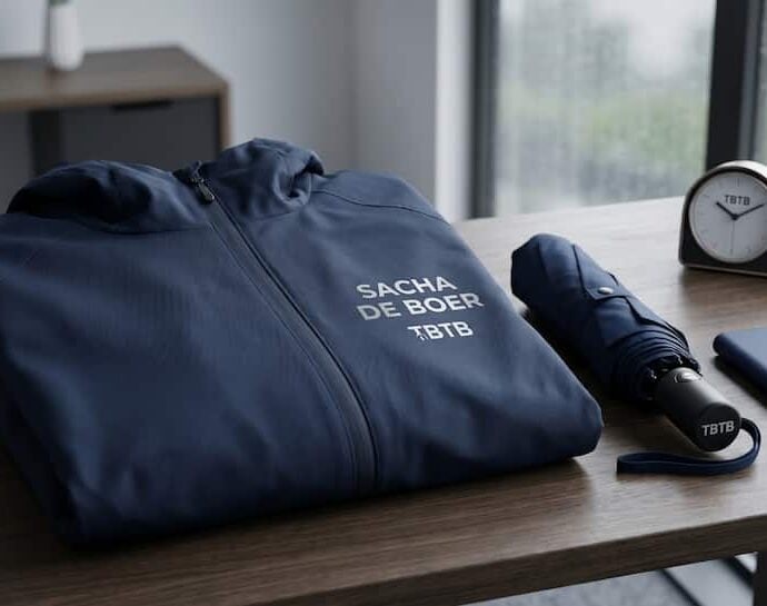 Gepersonaliseerde regenjassen met naam bedrukken voor sportclubs en bedrijven bij TBTB