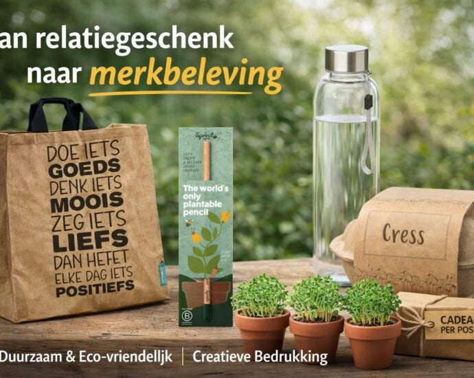 Luxe selectie van Made in Europe relatiegeschenken voor 2026 inclusief pennen, drinkflessen en tassen van TBTB
