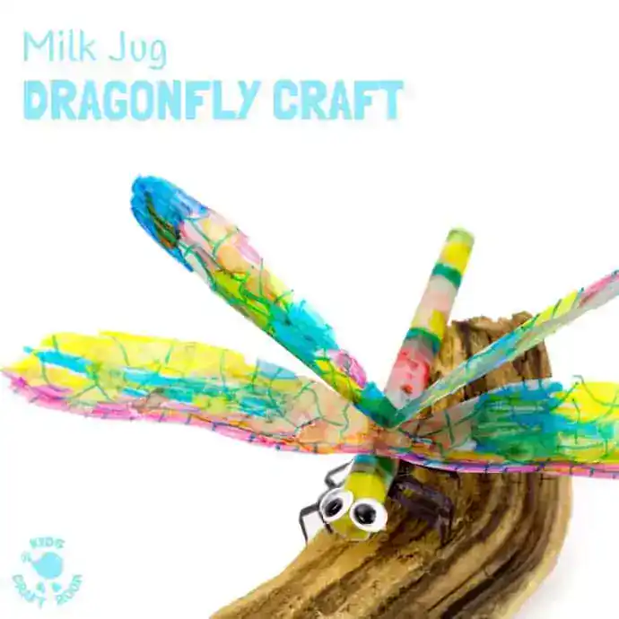 recycled milk jug dragon craft