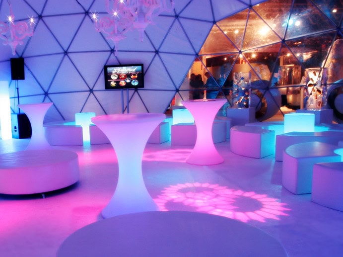 Lounge in de winterdome