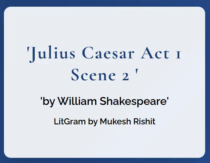 Julius Caesar Act 1 Scene 2