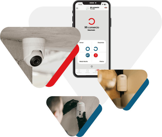 Mockup App Seguridad Privada comercios