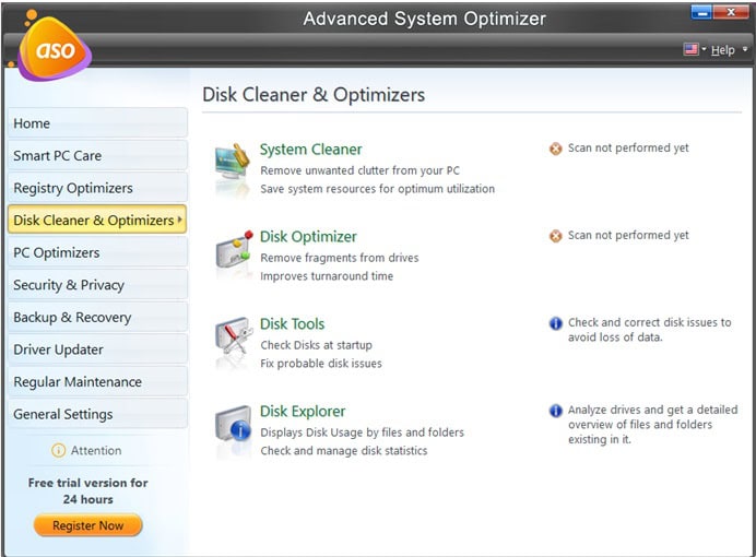 disk cleaner and optimizers