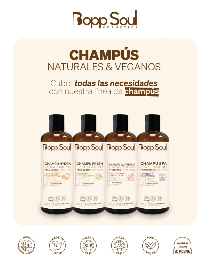 Champú Pieles Sensibles Spa para perro y gato, detalle