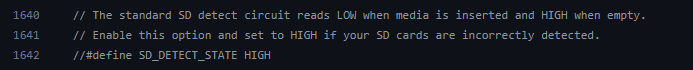 marlin firmware sd detect state