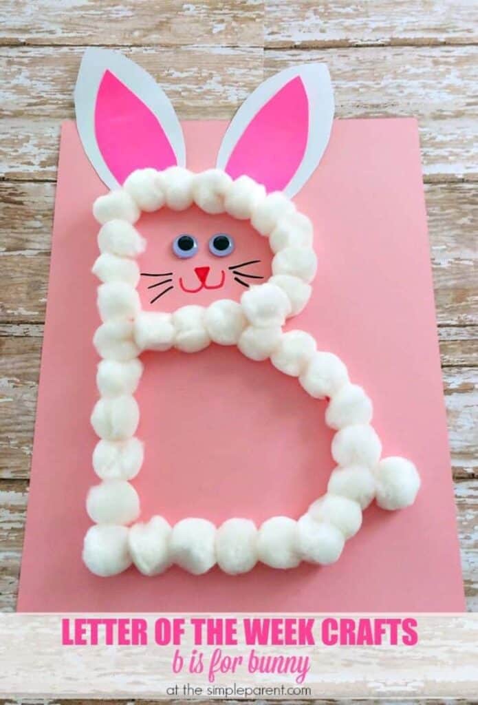 B is for Bunny alphabet craft