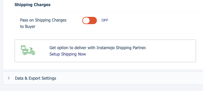 Shipping option - how to create online store on Instamojo - blog