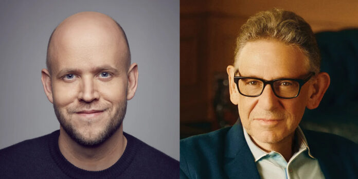 Spotify's Daniel Eka and Universal Music Group's Lucian Grange