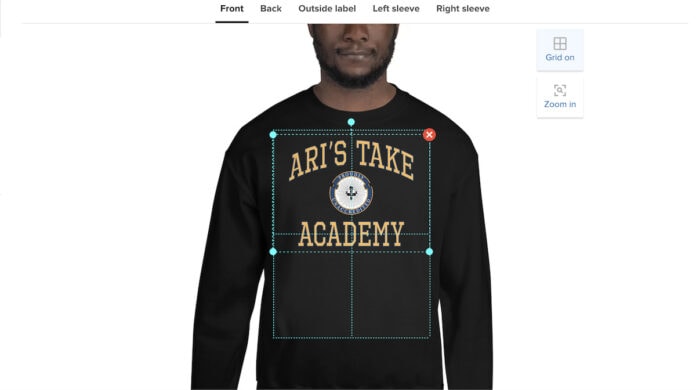 Ari's Take Academy print on-demand merch comparison