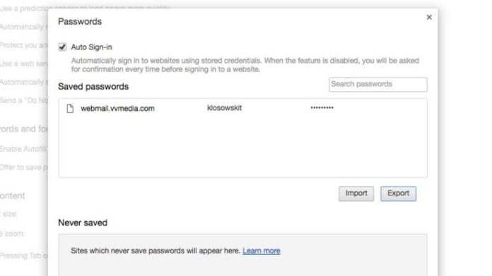 How To Export Passwords from Google Chrome in Windows 10