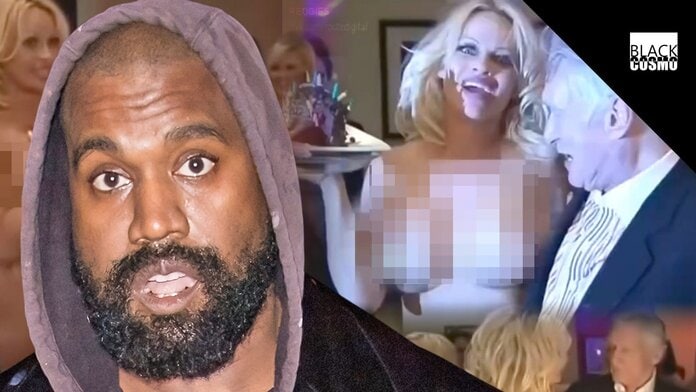 Kanye West Posts Throwback Video of Naked Pamela Anderson, Hugh Hefner