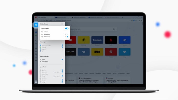 How to Disable or Remove Workspaces Feature in Opera Browser
