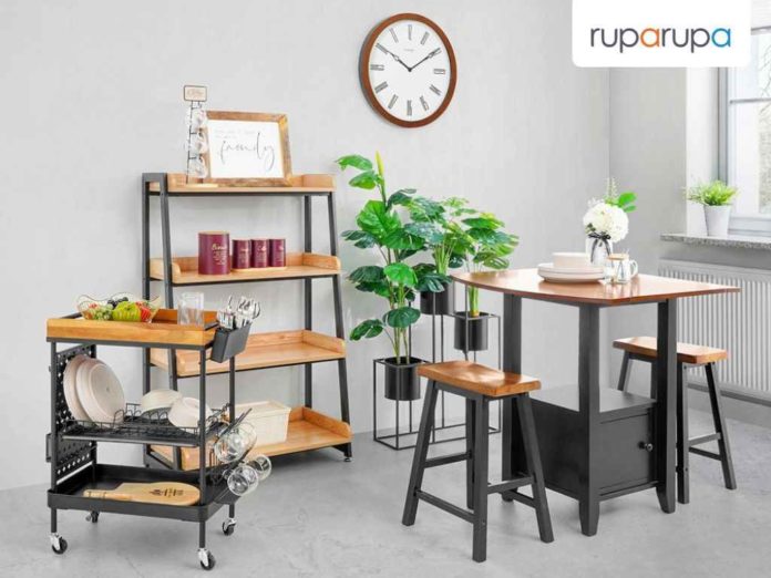 Waldron Kitchen Cart - Black Open kitchen design
