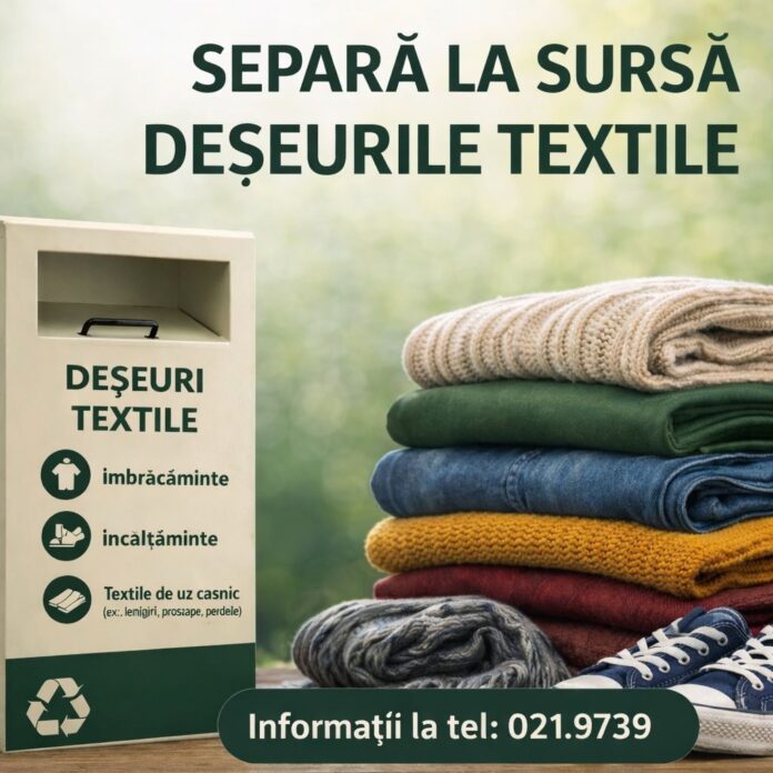 Ai haine vechi? Le poți recicla! Campanie de colectare a deșeurilor textile în Teleorman (23 martie – 8 aprilie) - 