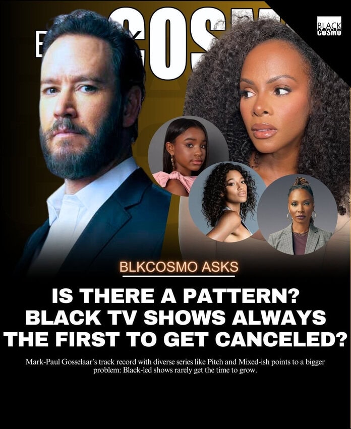Mark-Paul Gosselaar and Lark Voorhies on Saved by the Bell, highlighting early interracial TV representation and the trend of Black TV shows canceled too soon.
