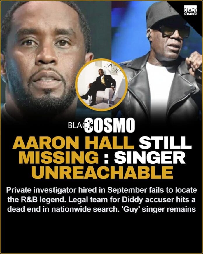 Aaron Hall performing on stage