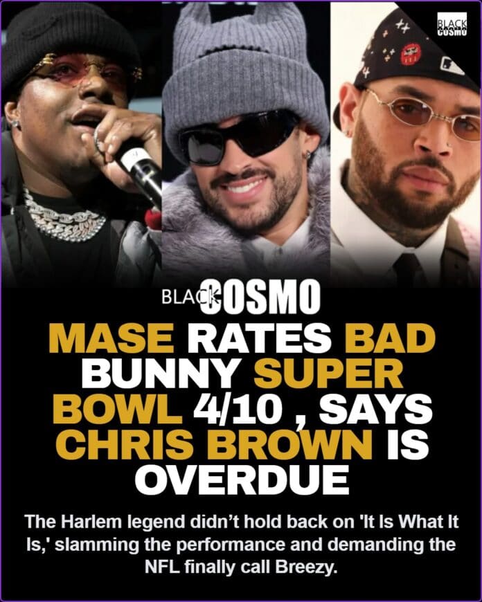 MASE Rates Bad Bunny’s Super Bowl Halftime Show a 4/10 and Says Chris Brown Is Long Overdue