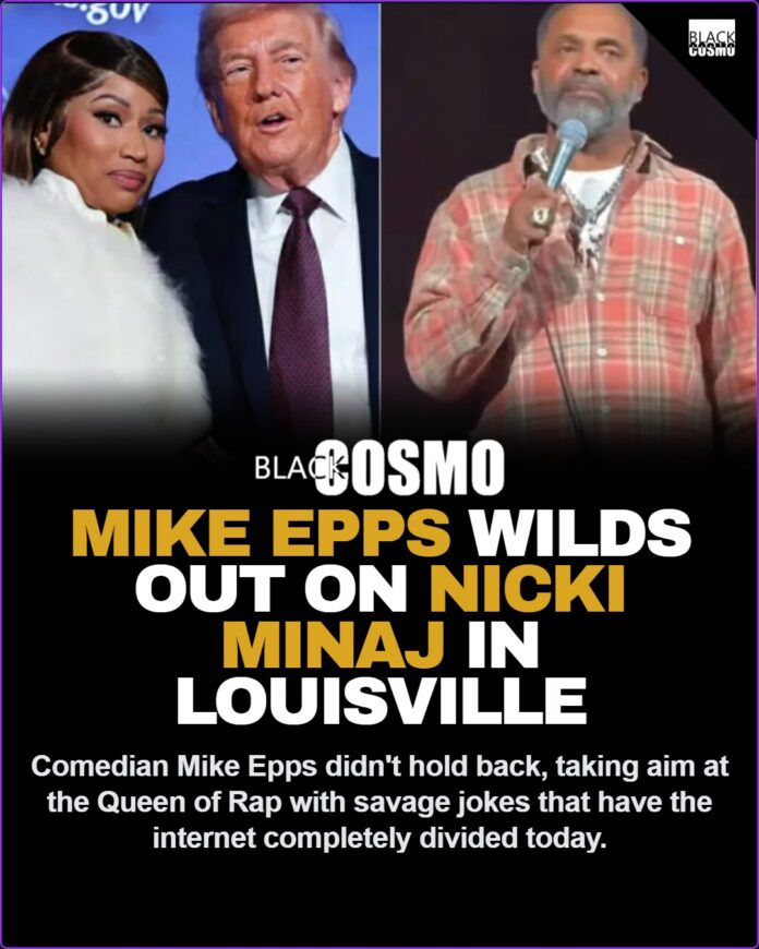 mike-epps-wilds-out-on-nicki-minaj-in-louisville 🎤🔥 Mike Epps Wilds Out On Nicki Minaj During Louisville Show — Tells Heckler “Shut Up, I’m Just Telling Jokes!”