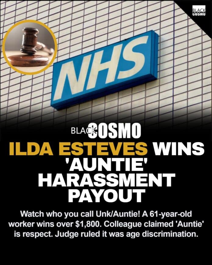 An illustrative photograph representing a professional workplace cultural clash and an older female healthcare worker.